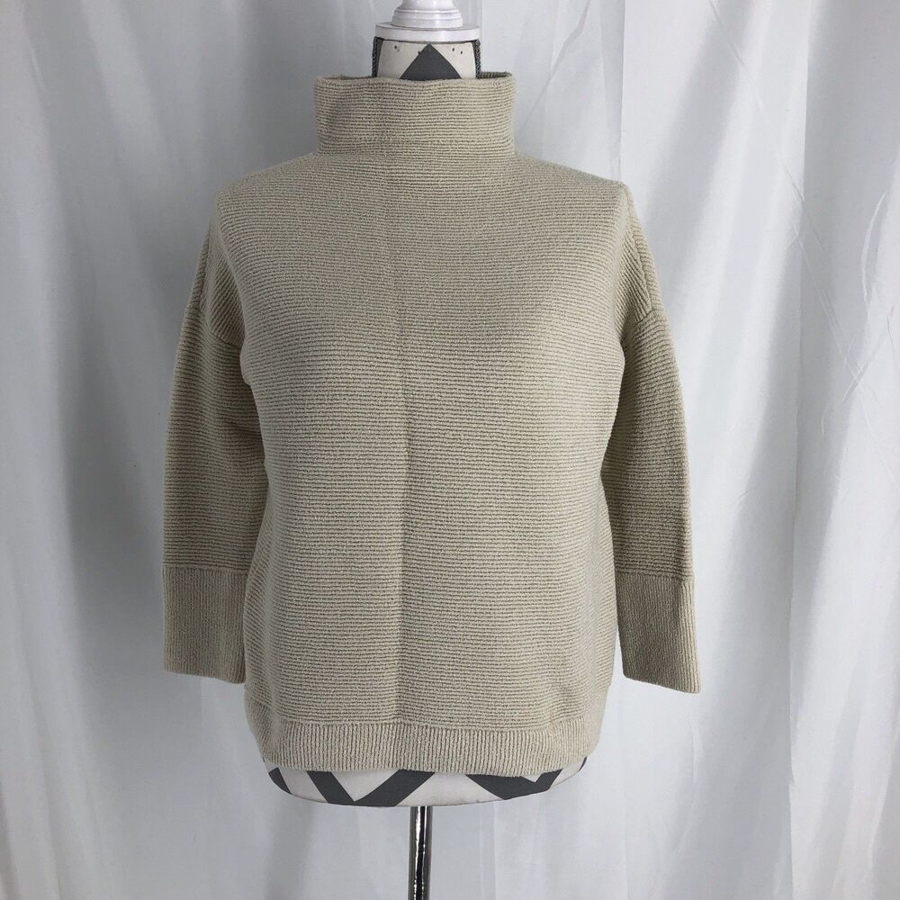 RDI Women Cream Turtleneck Sweater Medium